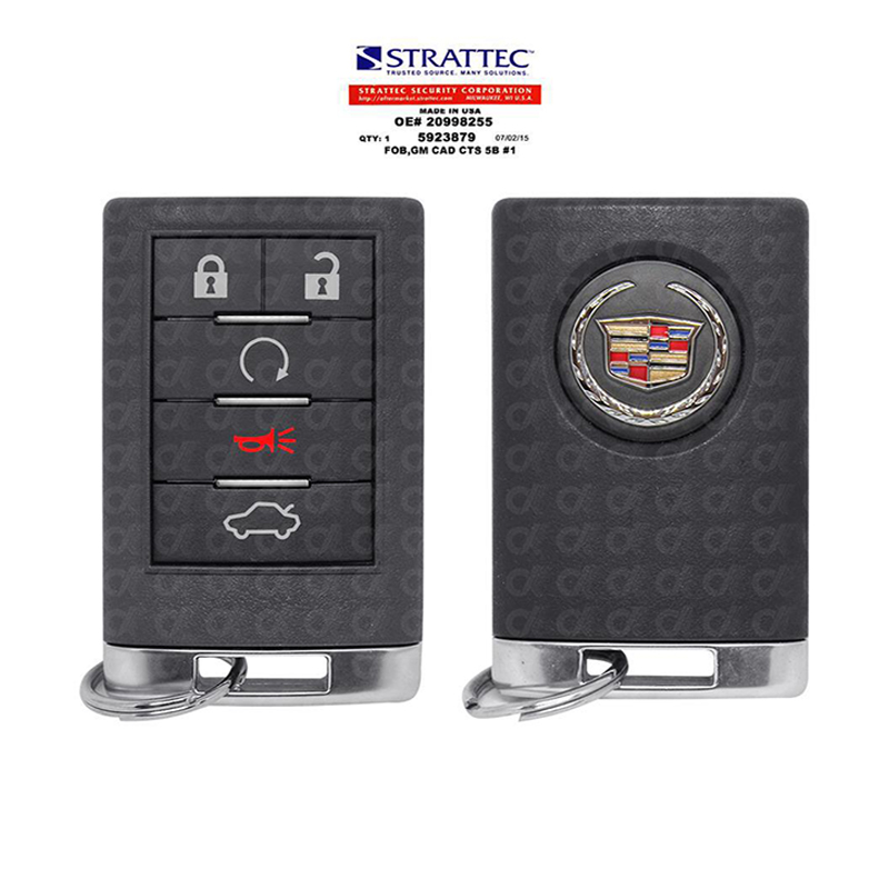 Cadillac CTS 2008-2013 Remote Key 5 Buttons 315MHz 5923879